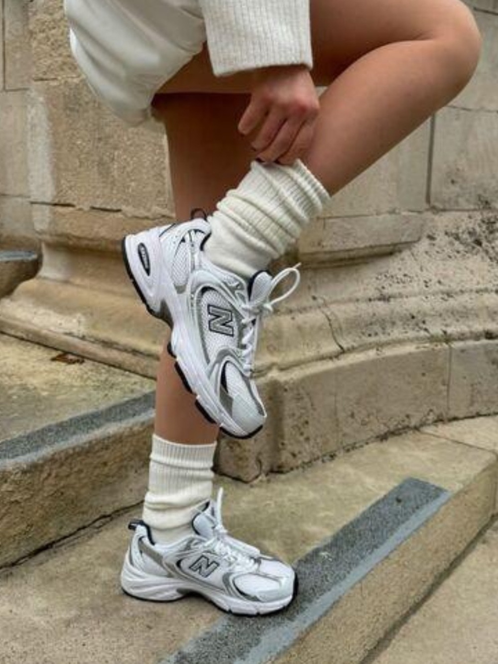 New Balance 530 MR530SG White Silver ABZORB Dad Sneakers Women’s 7.5